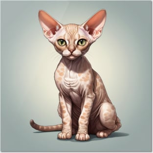 DEVON REX CAT Posters and Art